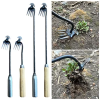 2 in 1 Garden Weeder Rake Tools Manual Weed Grass Rooting Shovel Manganese Steel Loosening Soil Digging Agricultural Tool 1