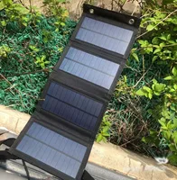 Panneau solaire pliable 5V USB, chargeur de batterie portable pour téléphone, camping en plein air, banque d'alimentation étanche 5
