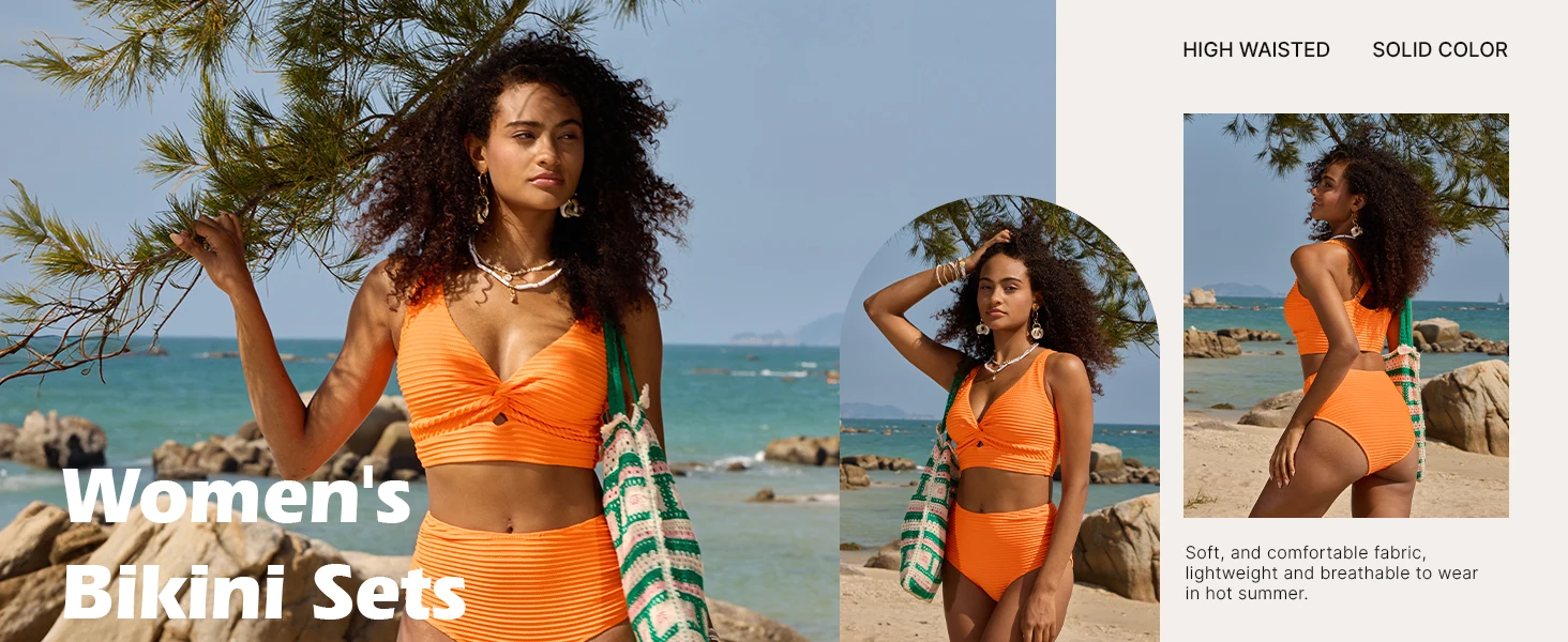 High Waisted Bikini Set for Women
