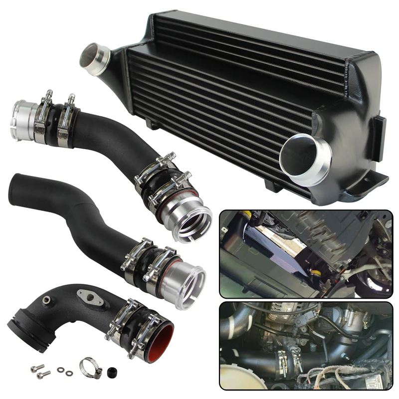 

Bolt On FMIC Racing Front Mount Intercooler W/ Aluminum Pipe Kit Fits For B*MW 1/2/3/4 Series F20 F22 F32