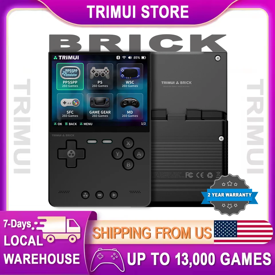 Trimui Brick Retro Handheld Gaming Console