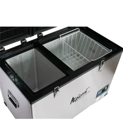 Vegetable Display Refrigerator 125L Portable Deep Freezer 12v Dc Compressor Outside Fridge
