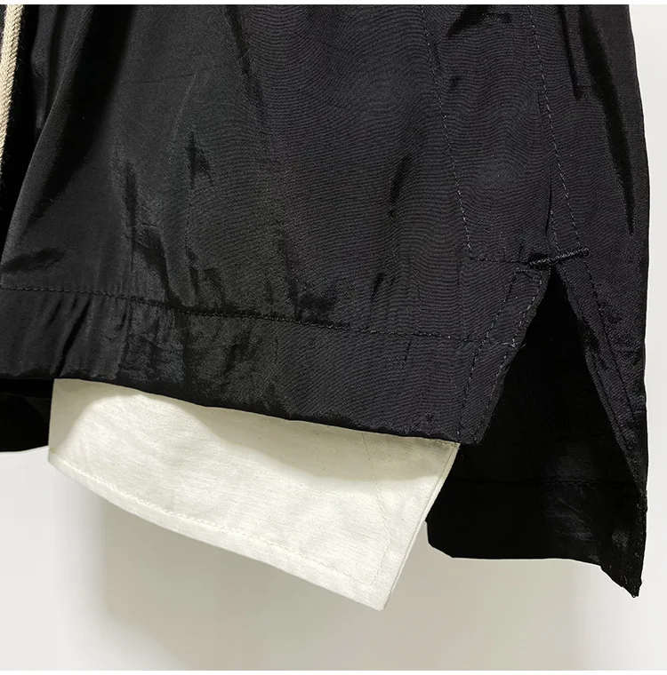 2022ss Rick Women's Pants Patchwork Women's Summer Shorts Elastic Waist Techwear Pants for Women Streetwear Woman Clothes