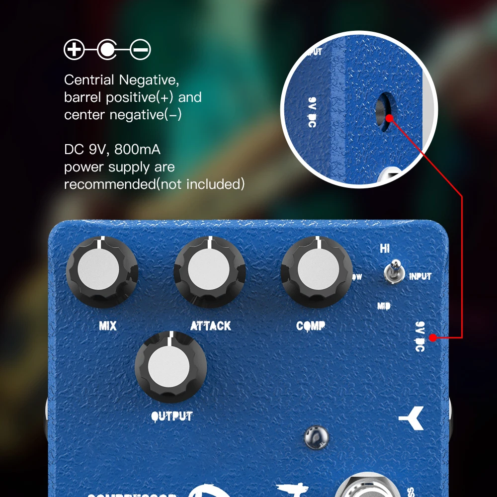Dr. J Series D55 Compressor Guitar Pedal Greatest Compressor with Sustain Effect