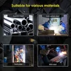 3-in-1 Multiprocess Welder 225A Mig/Lift Tig/Stick Welder Dual Voltage 110/220V Gas/Gasless Synergic Function Auto Compensation 5