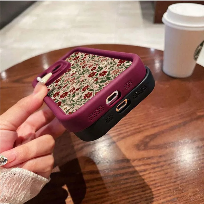 Floral Silicone Phone Case Cover