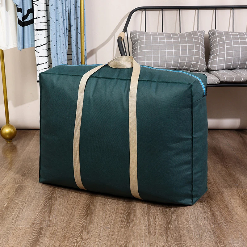 

1 PC Solid Color Non-woven Clothes Quilt Storage Bag Large Capacity Wardrobe Clothing Finishing Bag Home Sundries Storage Bags