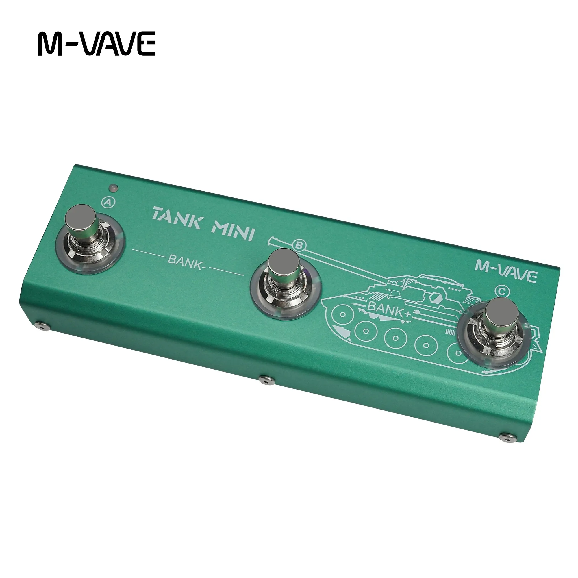 M-vave Tank ミニマルチエフェクトギターペダル、IR および OTG