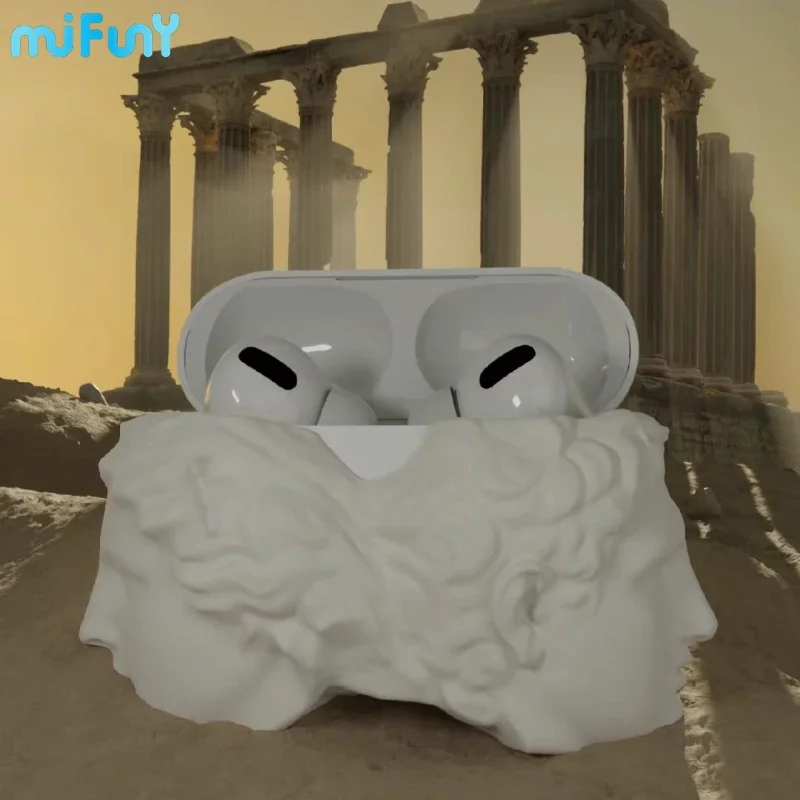 

Чехол для телефона MiFuny Airpods Pro, жесткий оригинальный дизайн, скульптурная фигурка, защитный чехол для телефона, аксессуары для наушников Y2K, подарок