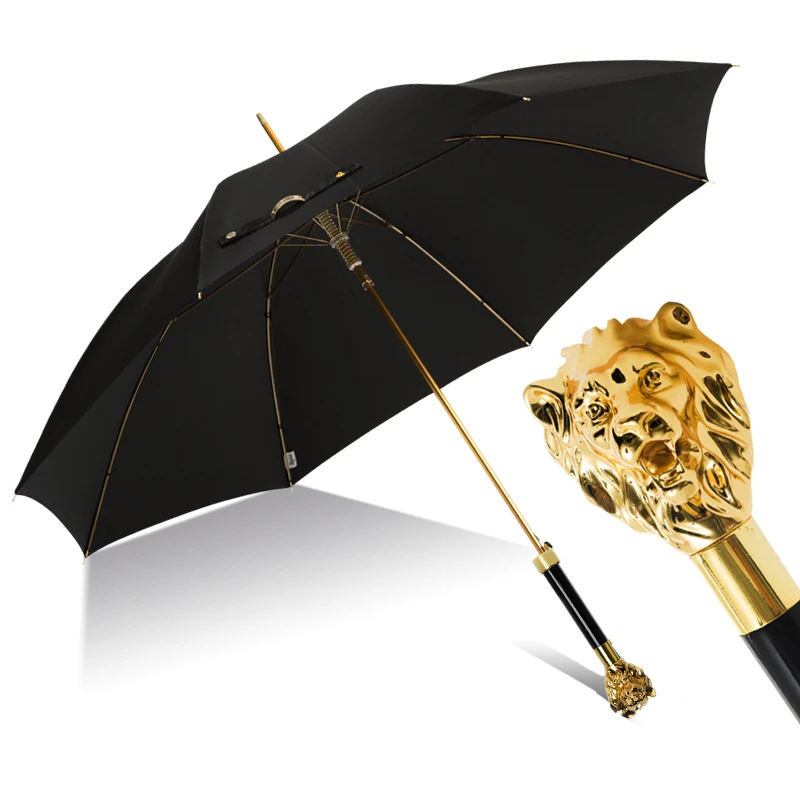 

Luxury Long Handles Big Size Umbrellas Heavy Rains Rainproof Automatic Umbrellas Men Paraguas Plegable Household Merchandises