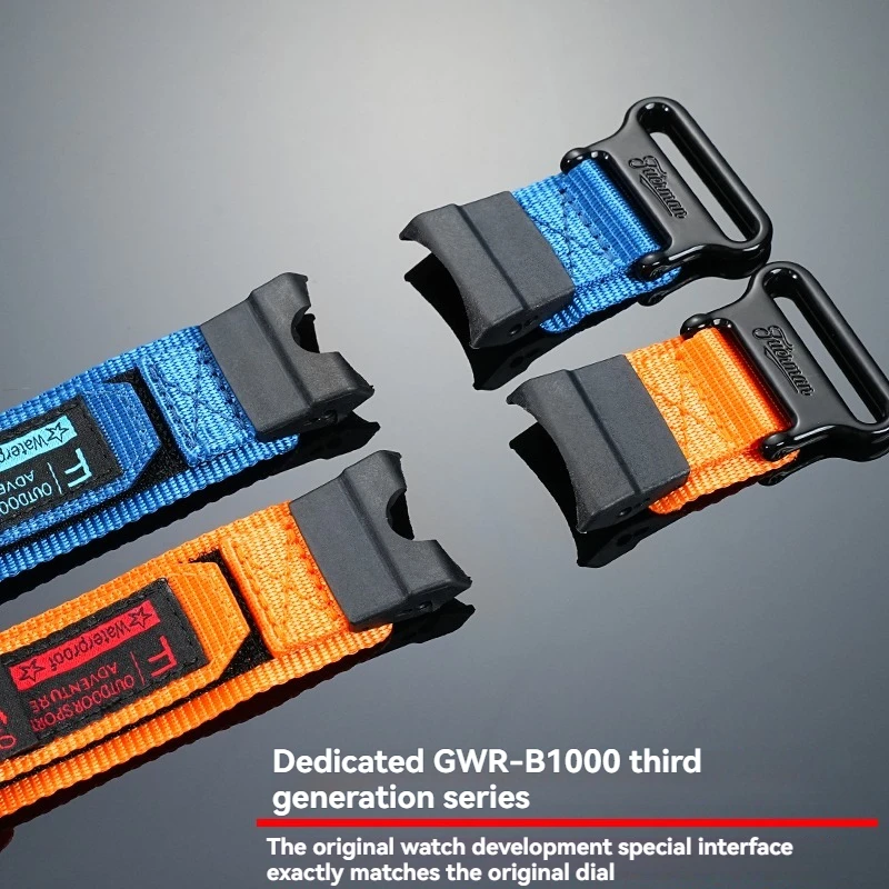 Rugged Nylon Canvas Strap - Military Style Outdoor Watch Band for CASIO G-Shock Mudmaster