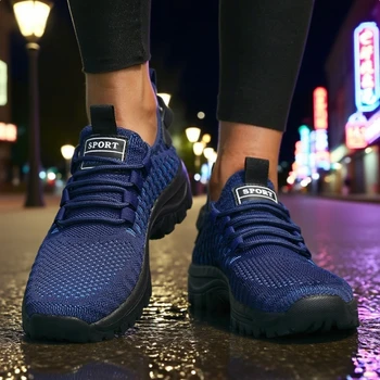 أحذية الجري النسائية غير الرسمية أحذية رياضية نسائية ناعمة من الأسفل أحذية رياضية شبكية قابلة للتنفس 2025 أحذية مسطحة خفيفة للترفيه في الهواء الطلق 3