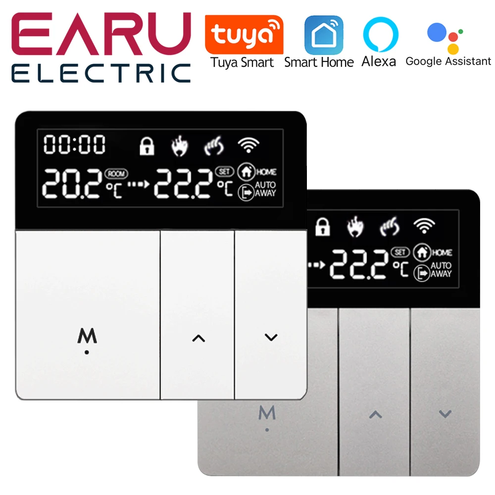 Tuya Wifi Termostato Inteligente Piso Elétrico Aquecimento Trv Caldeira de Gás Água Temperatura Voz Controle Remoto para o Google Casa Alexa