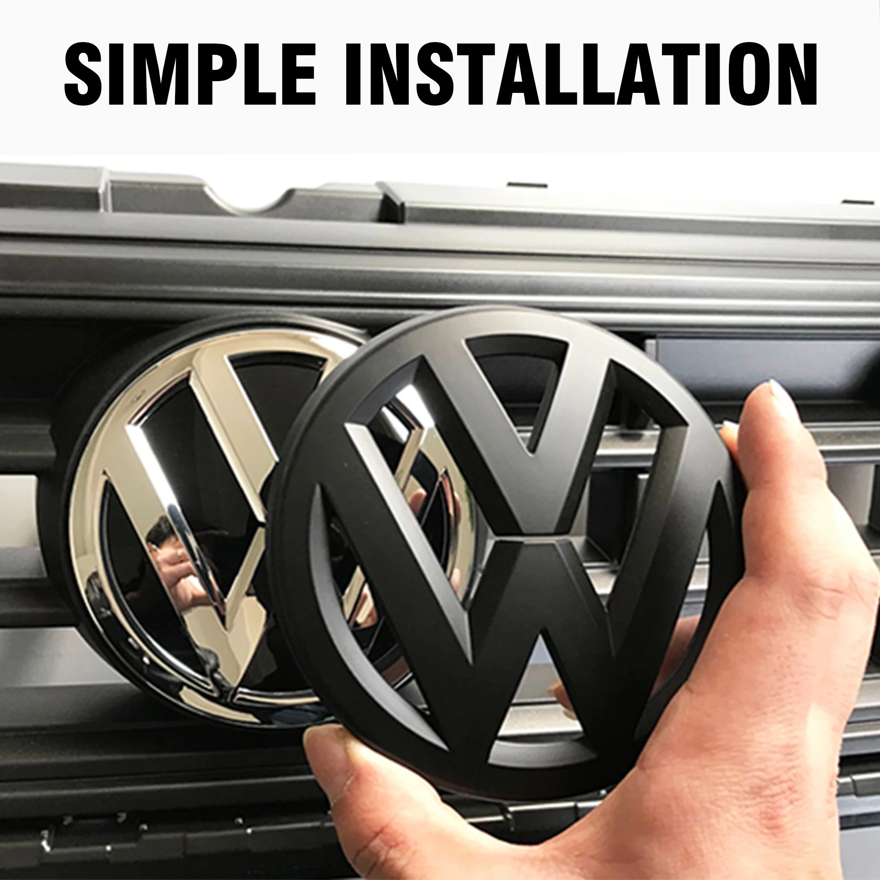 Car Front Radiateor Badge Sticker Rear Trunk Lid Emblem Decoration For Volkswagen VW Golf 4 MK4 5 MK5 6 MK6 7 MK7 Sportvan 8 MK8 car badge sticker