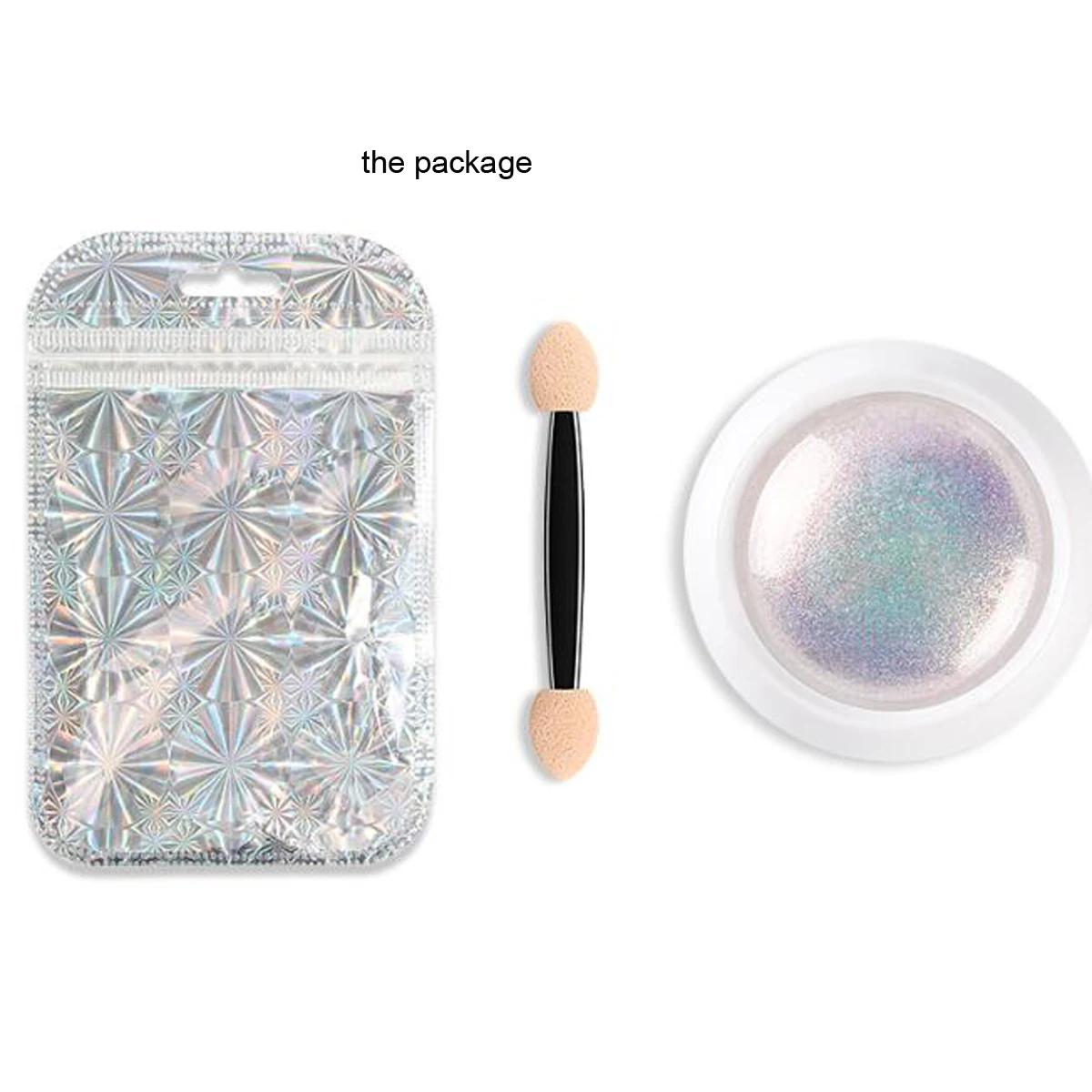 Aurora Neon Nail Art Powder Mermaid Pearl Shell Magic Mirror Effect Powder Chameleon Unicorn Chrome Manicure Pigment Dust 1Jar nail powder