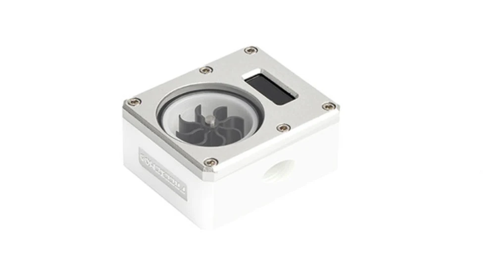 FREEZEMOD-Flowmeter Temperatura Display POM Termômetro, Fluxo Cubóide