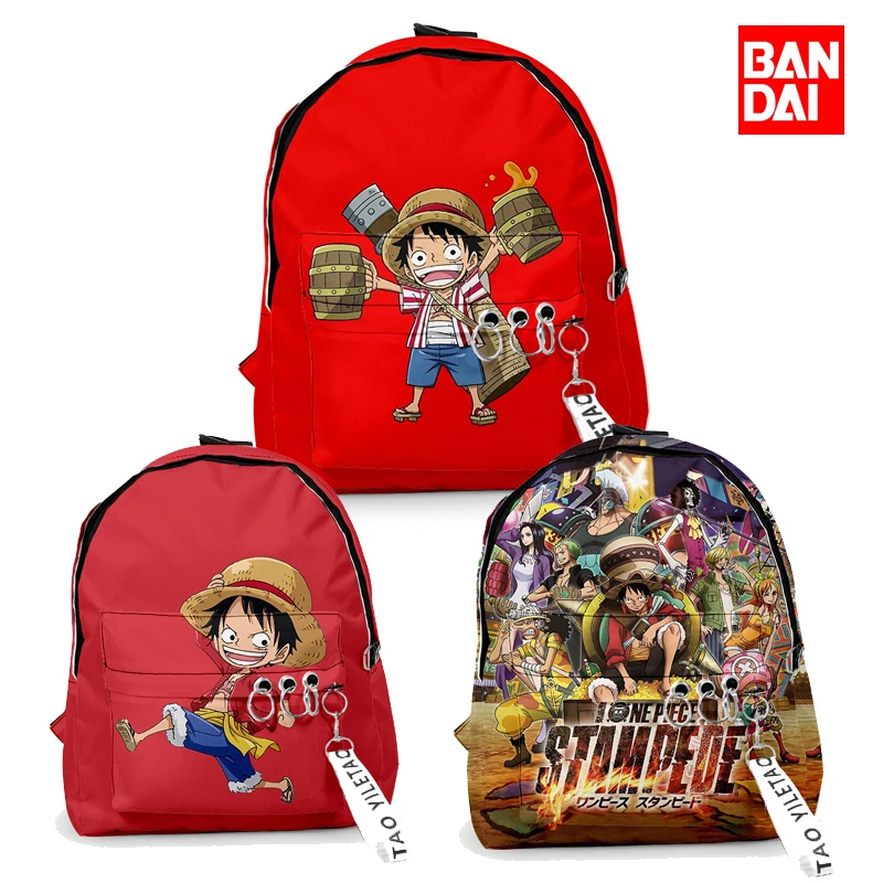

Bandai цельный мультяшный рюкзак аниме рюкзак сумка Luffy модная школьная сумка