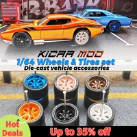 1/64 Wheels with Rubber Tires BBS LM-R Large Size Refitting Parts for Diecast Model Car Hot Wheels Matchbox Tomica D:13mm 1 Set 1