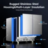 15 inch / 24 inch / 30 inch Beverage Refrigerator Stainless Steel Under Counter Beer Beverage Fridge Indoor/Outdoor Beer Cooler 3
