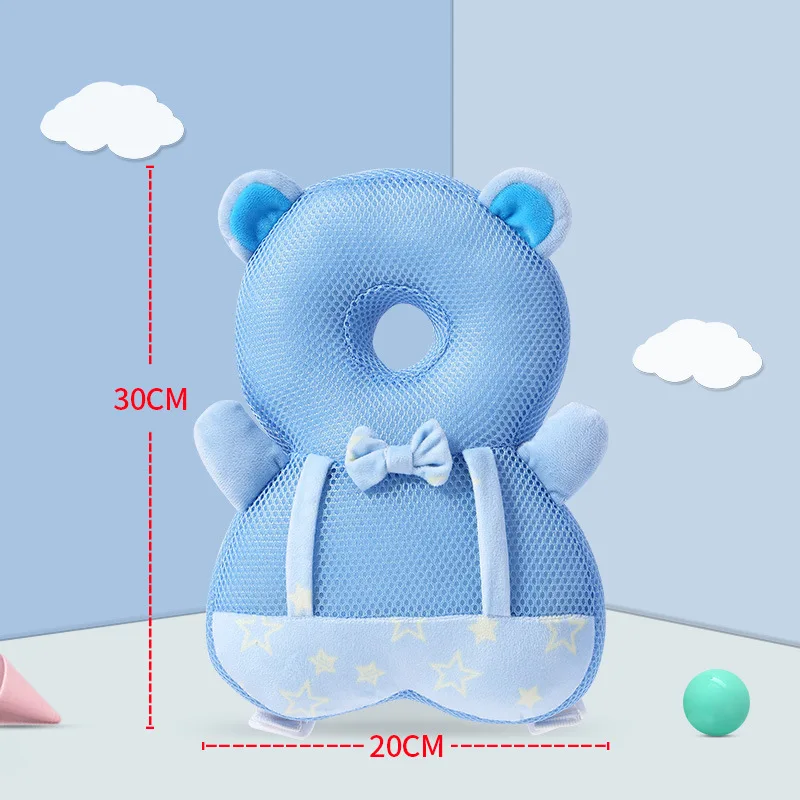 Baby Head Protection Backpack Pillow Baby Walking Crash Cushion Learning To Walk Infant Fall Protection Gear Elastic Breathable