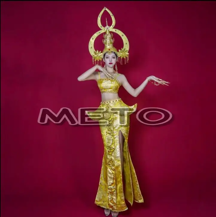 

Golden Thai Dai Style Bar GOGO Performance Dress