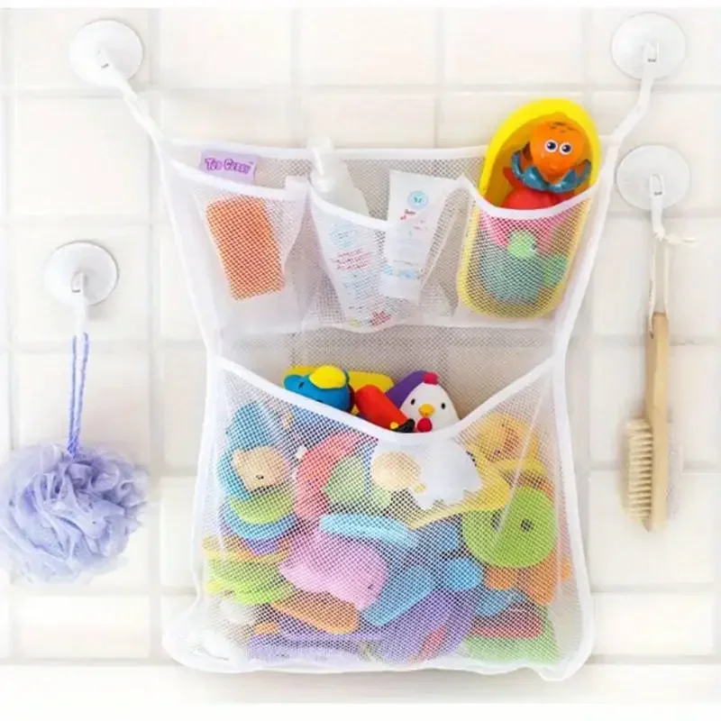 Baby Bath Toy Storage Mesh Bag with Suction Cups 5