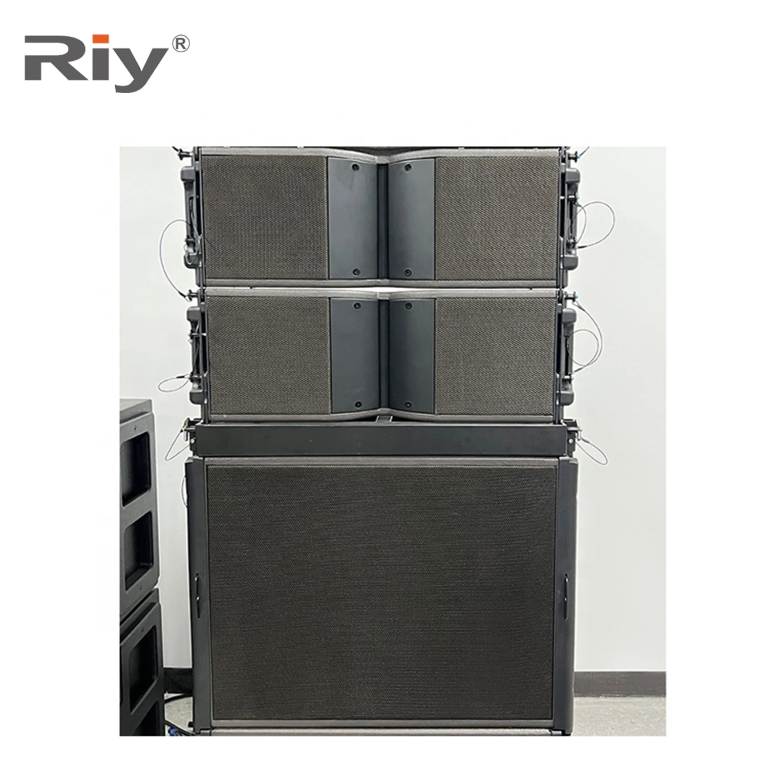 רמקול קו מקצועי RIY-210 כפול בגודל 10 אינץ 'מערכת סאונד חיצונית רמקול במה