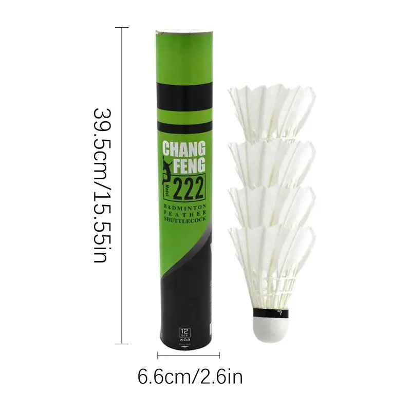 12PCS Badminton Shuttlecock duck Feather Badminton Shuttlecock Training Sports High Speed Ball