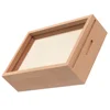 Wood Piggy 5 Inch Photo Frame Money Jar for Saving Kids Photo Frame Piggy Bank Adults Storage Bedroom Office Decor 5