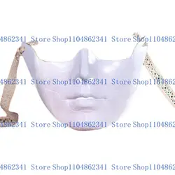 Elegant Masquerade Half Face Mask for Carnival and Halloween (White mechanical man)