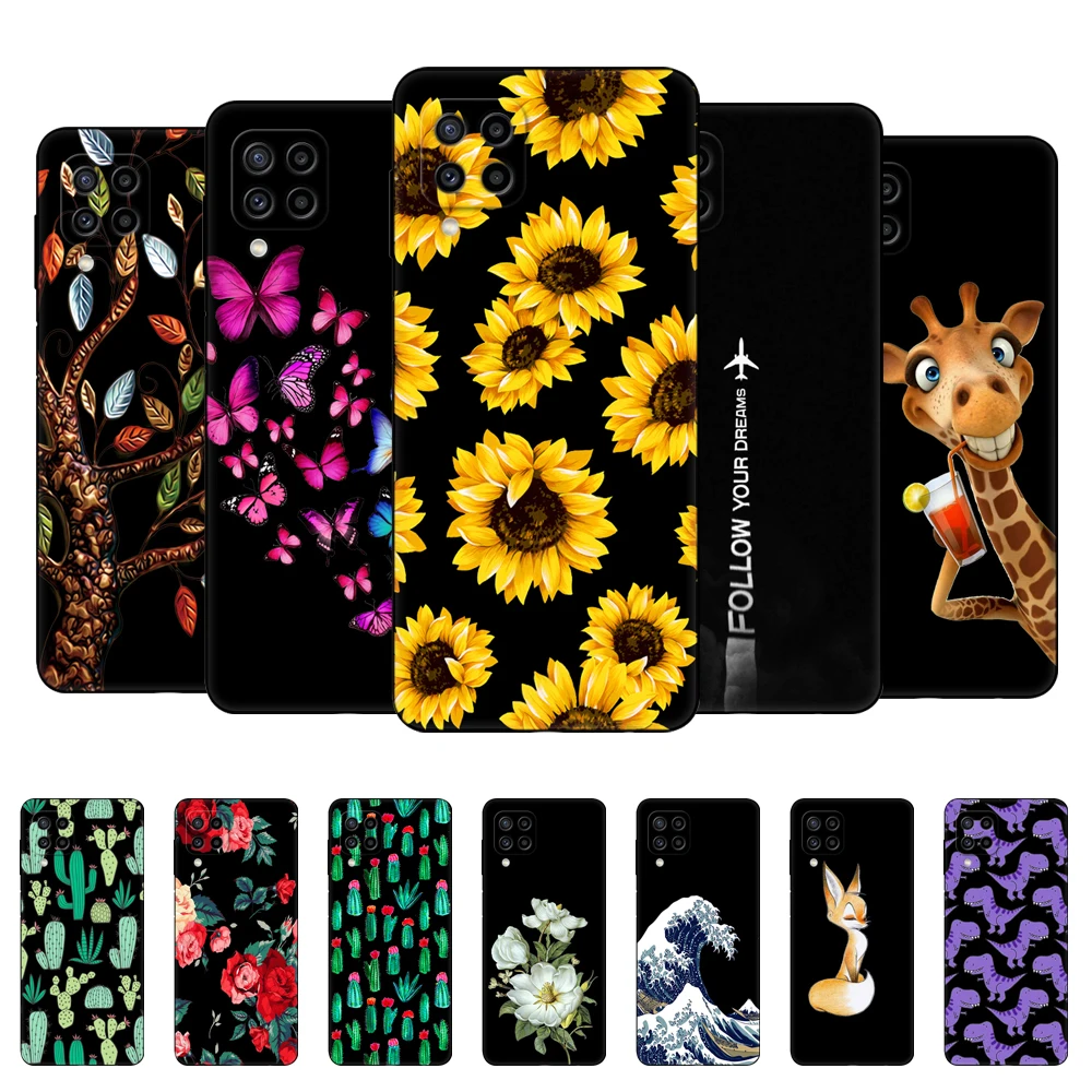 For Samsung Galaxy M22 M32 4G Case 6.4 Inch Back Phone Cover For Samsung M32 4G M 22 32 Silicon Soft Bumper Coque Black Tpu Case