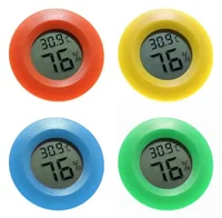 Thermomètre congélateur Sauna thermo-hygromètre thermomètres numériques liquide réfrigérateur détecteur rond Mini Portable numéro cristal 4