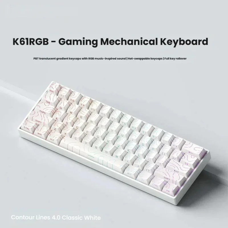 자기식 기계식 키보드 8K 저지연 E-스포츠 게이밍 키보드 RGB 0.01mm RT 정확도 PC 액세서리 선물