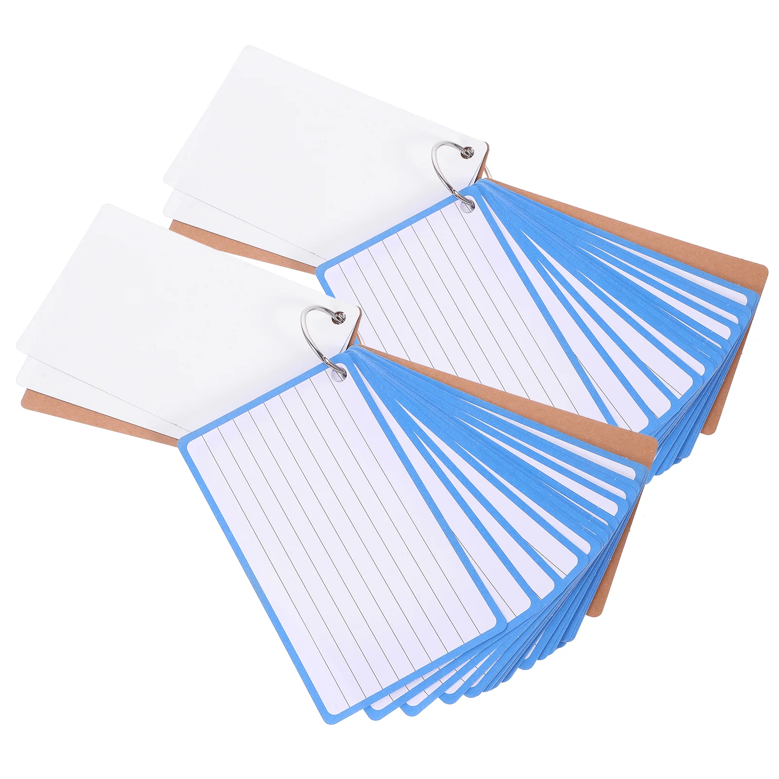 2 Books of Lined Flash Cards Colorful Flash Cards Blank Colored Card Index Cards for Office 2 books of memo blank cards index cards lined cards diy graffiti cards colored index card