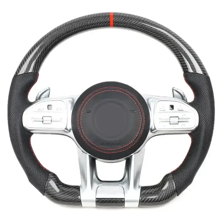 

Mahogany to carbon fiber AMG steering wheel assembly