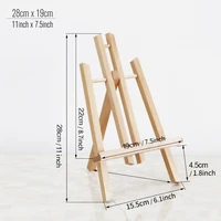 Wooden Trapezoidal Easel, Portable Foldable Display Bracket On The Desktop, Painting Party Easel, Used For Painting Art Display 4