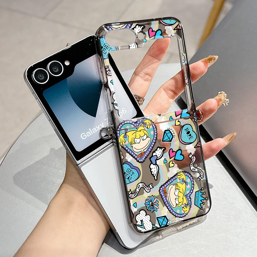 Cartoon Funny Rugrats Semi-Transparent Foldable Soft TPU Phone Case