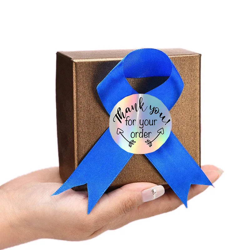 New Thank You Stickers 100-500PCS for Business Merci Packaging Stickers Pack Small Rolling Roll Home Made Lables thank you stickers