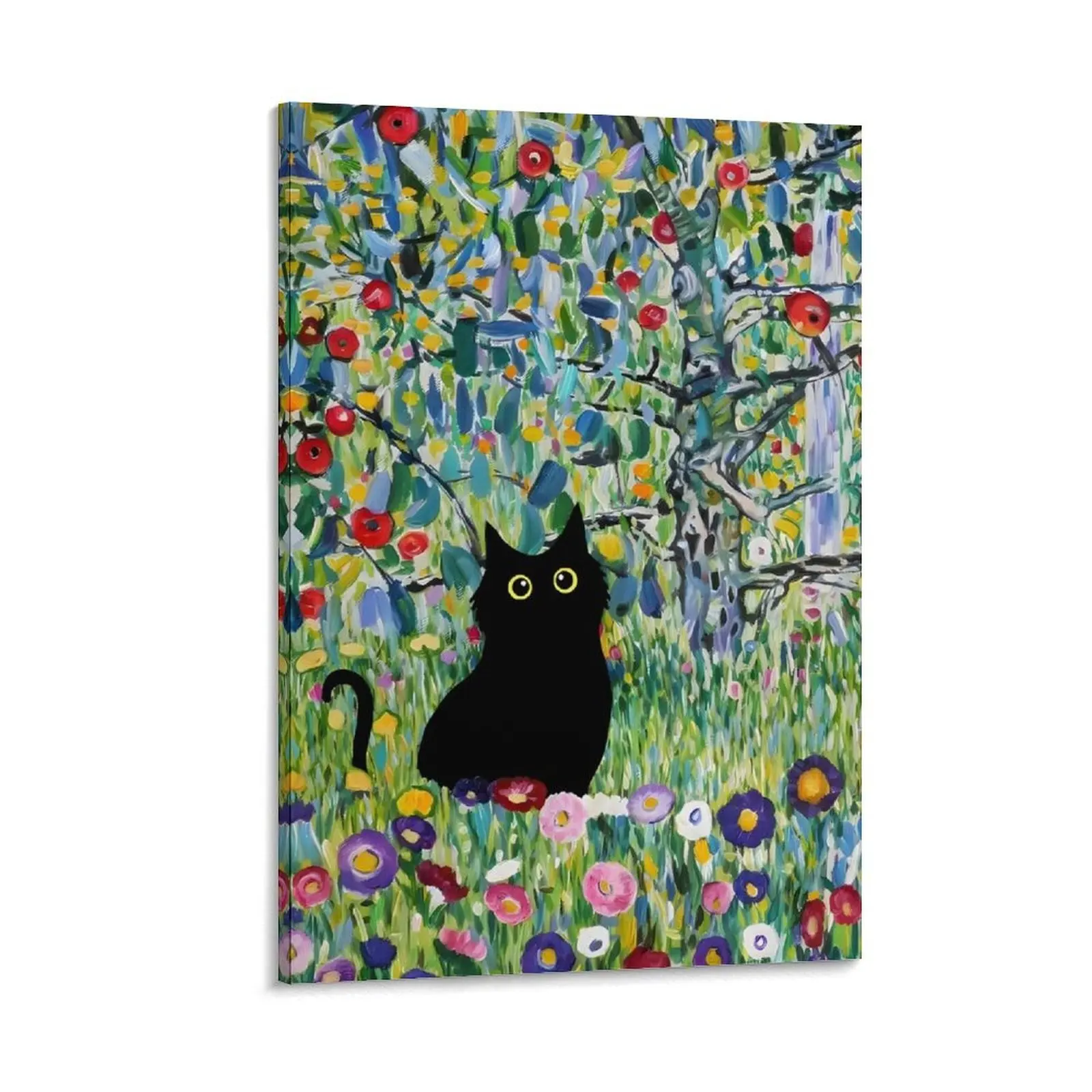 

Gustav Klimt Garden Cat Apple Tree Canvas Painting anime anime room decor home decors accessories modern home decoration