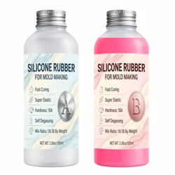 Pink Silicone Rubber for Resin Art - Perfect for Handmade Festival Crafts and 3D Casting Decor (6.76oz)