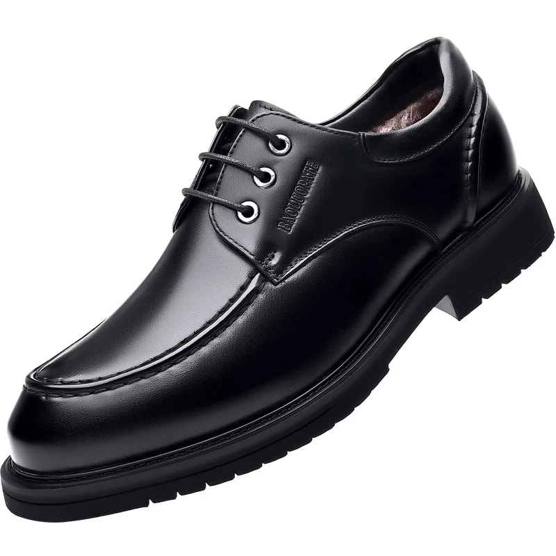 

Genuine Leather Men's Shoes Men's Autumn and Winter New Business Casual Formal Wear First Layer Cowhide Comfortable Men's Shoes