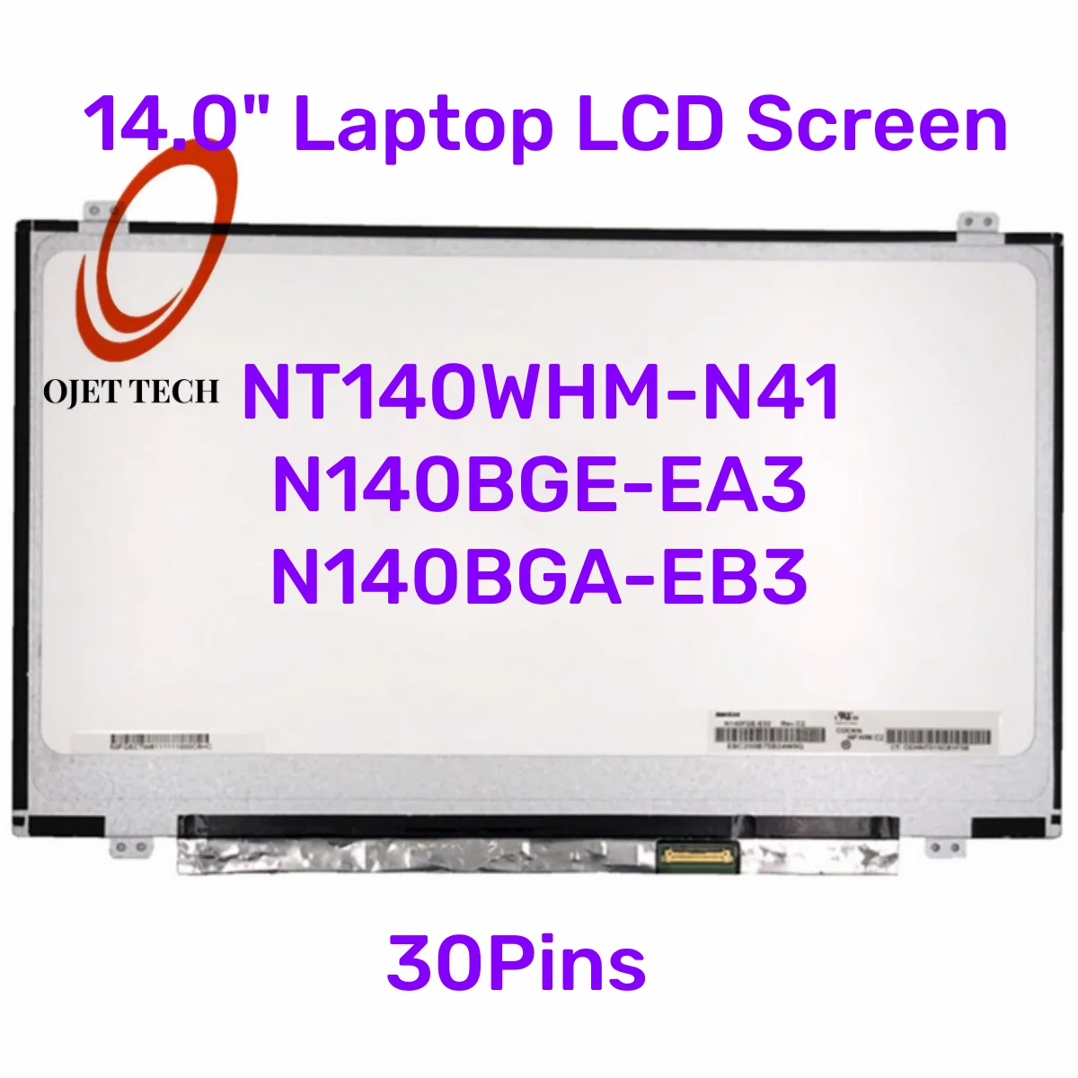 Tela Slim Lcd do Papel 30pin Nt140whm-n41 N140bge-ea3 N140bga-eb3 para Acer V5473 472g 14.0