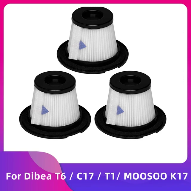 For Dibea T6 / C17 / T1 / SC4588 / MOOSOO K17 Vacuum Cleaner Hepa