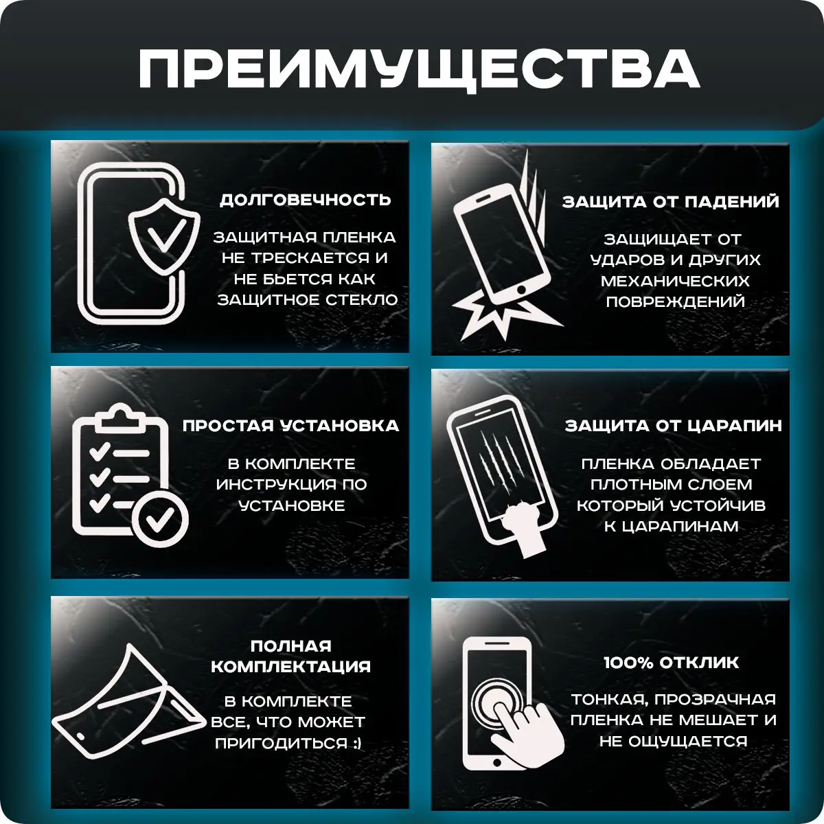 Фото Защитная пленка на экран телефона для Tecno Spark Power 2 матовая, гидрогелевая для защиты от  ударов и потертостей, 2шт. №3