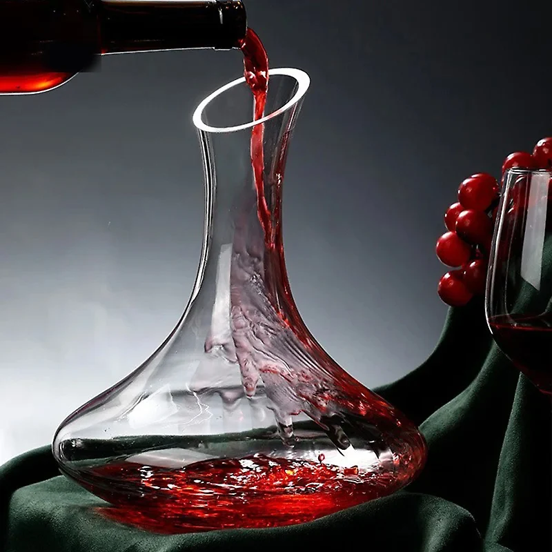 1500/1800ML grande Decanter fatto a mano in cristallo di vino