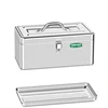 Stainless Steel Large Capacity Tool box Industrial Grade Heavy-duty Thickened Metal Iron Box Household Hardware Storage tool Box 6
