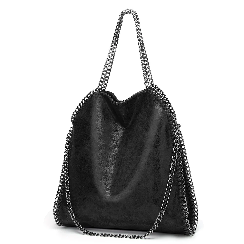 

2023 New Product Big Foldable Chain Single Shoulder Oblique Straddle Women's Fashion Za Same Style Bag