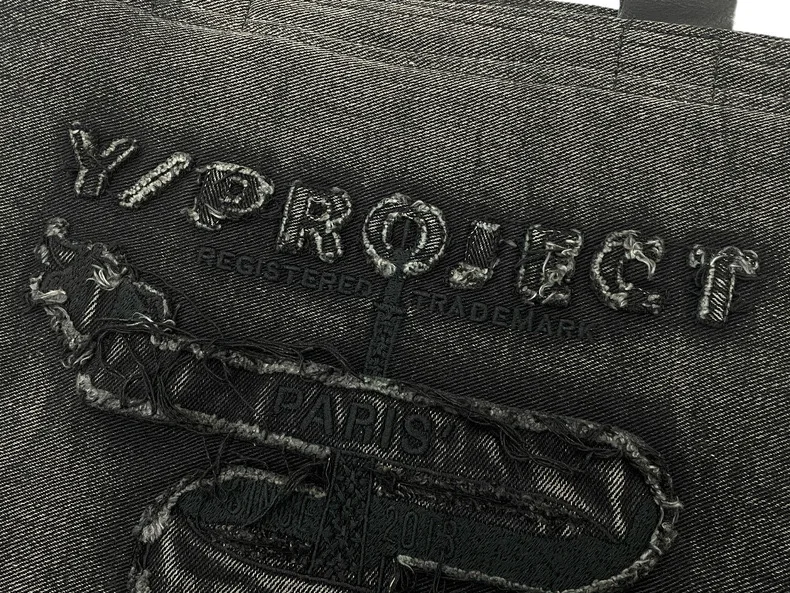 Capacity Embroidered Project Messenger Strap Bag Men Women High Quality denim Functional Shoulder Bags #787