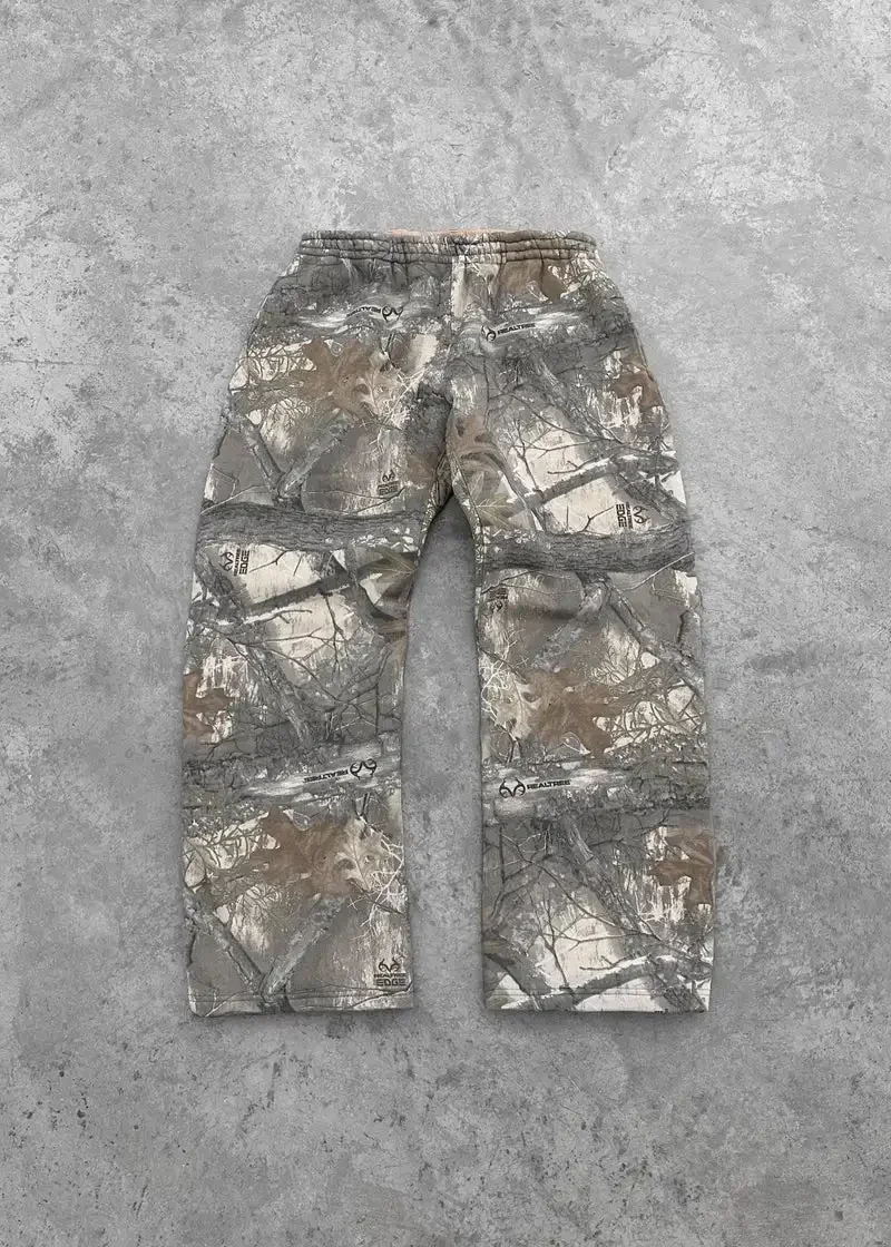 Y2K American Retro Branch Camouflage Sportswear men Washed Hip Hop Super Dalian Hoodie Two Piece Harajuku men Street Suit 4