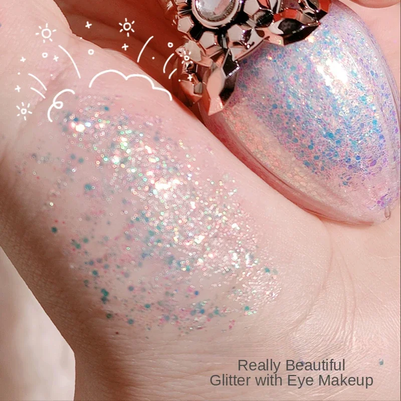Eye shadow Liquid Eye Shadow Glitter Sequins Pearlescent Fine Flash Highlight Waterproof Cosmetics for Women